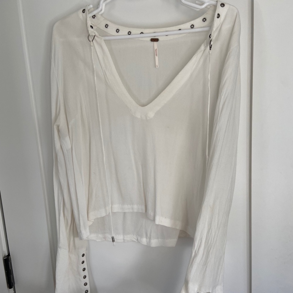 Free People White Blouse